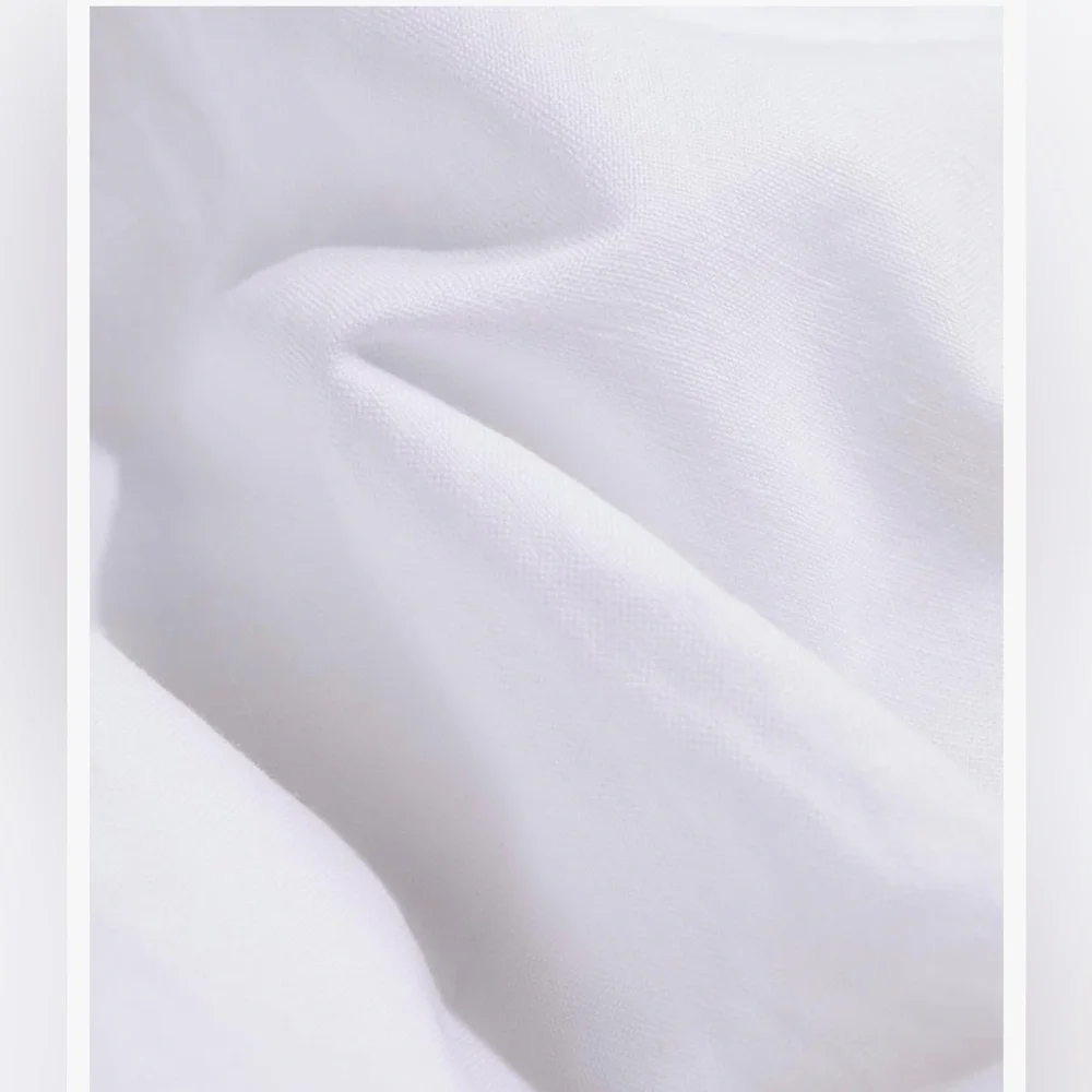 Vineyard Vines Women’s Linen Button Front Shift Dress White with Gold Accent - Picture 2 of 9